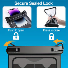 2pc 26 Waterproof Phone Pouch IPX8, iPhone 15 14 13 Pro Max, Galaxy S23 Ultra