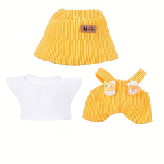 Doll Suspender Set with Hat, Coat, Pants