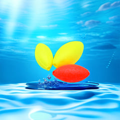 200pcs Oval Fishing Floats Bright Floating Beans Fishing Line Stopper