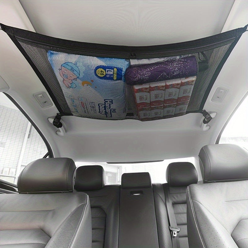 SUV Car Ceiling Storage Net Pocket Interior Cargo Net Mesh Bag