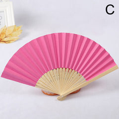 1pc Folding Fan Handheld Fans Chinese Paper Classical Hanfu Fan