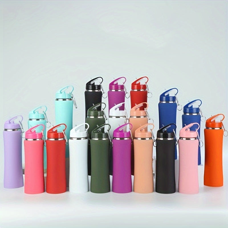 Outdoor Portable Sports Water Bottle Double layer Stainless Steel Water Cup