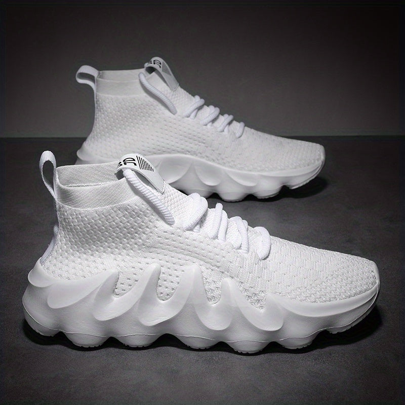 Men's Knitted Lightweight Running Shoes Spring Summer