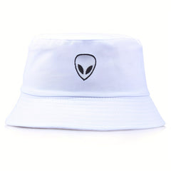 Alien Embroidery Bucket Hat Men Women Hip Hop Street Dance Sun Hat