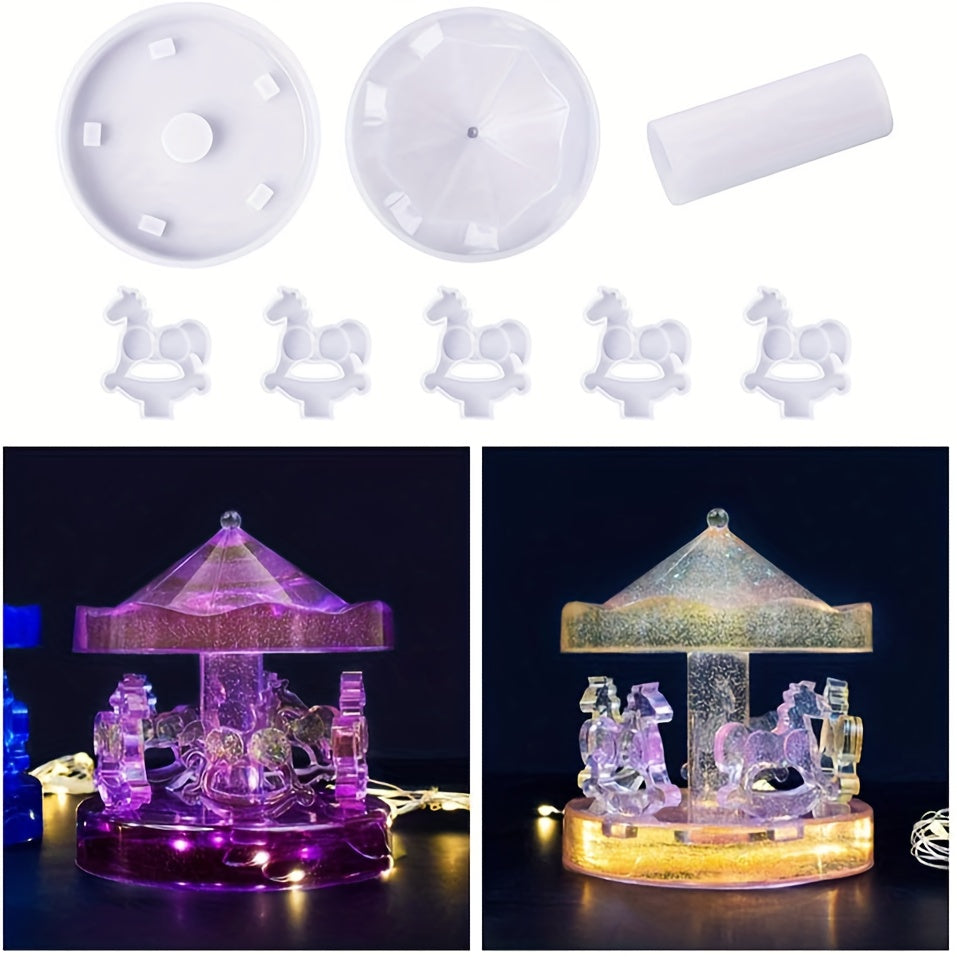 Carousel Ornament Epoxy Resin Mold DIY Kit