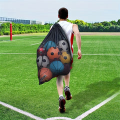 Sports Ball Storage Mesh Bag with Adjustable Strap