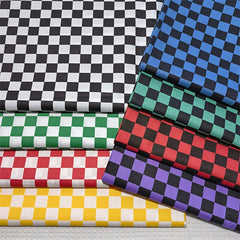 8pcs Checkerboard Fabric 9.8x9.8in Buffalo Check Cotton Fabric for Sewing DIY