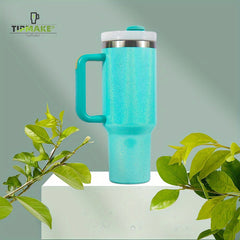 Rainbow Painting Series Insulated Tumbler w/ Handle & Straw