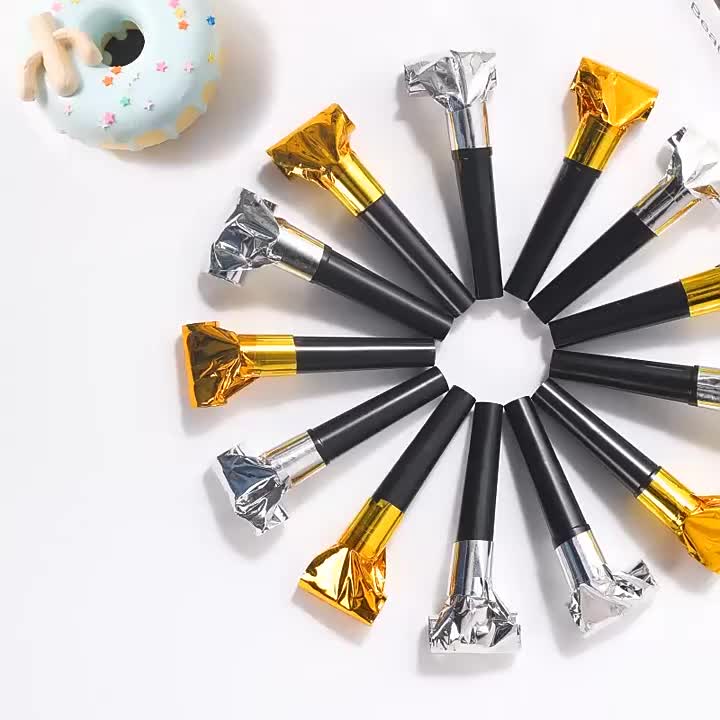 10pcs 6 Laser Blowers Birthday Party Favors Mixed