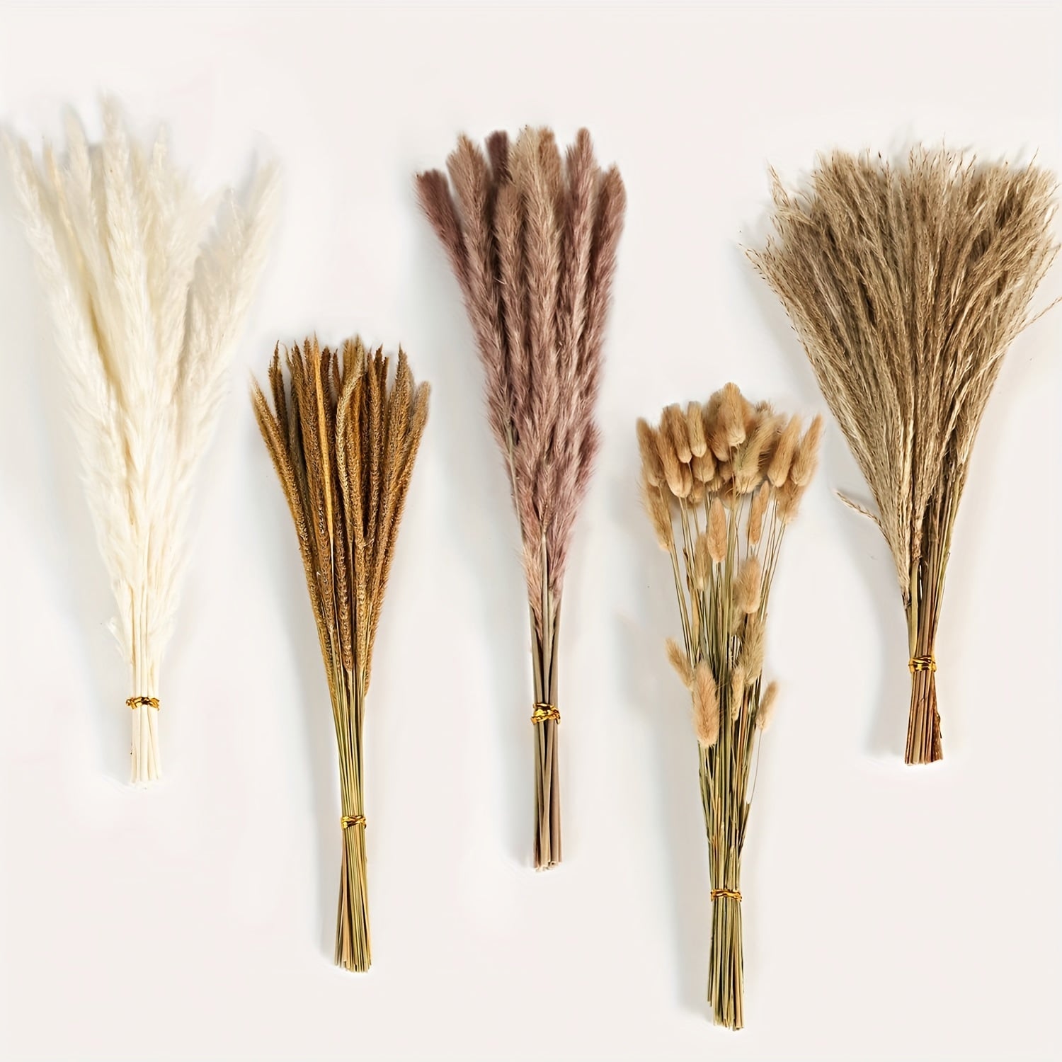 100pcs Dried Pampas Grass Decor for Boho Weddings