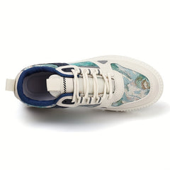 Men's Lace up Sneakers Graphic Pattern Skate Shoes Breathable