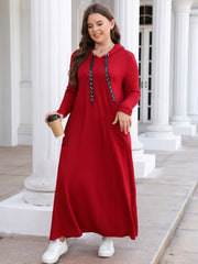 Maxi Hooded Sweatshirt Dress