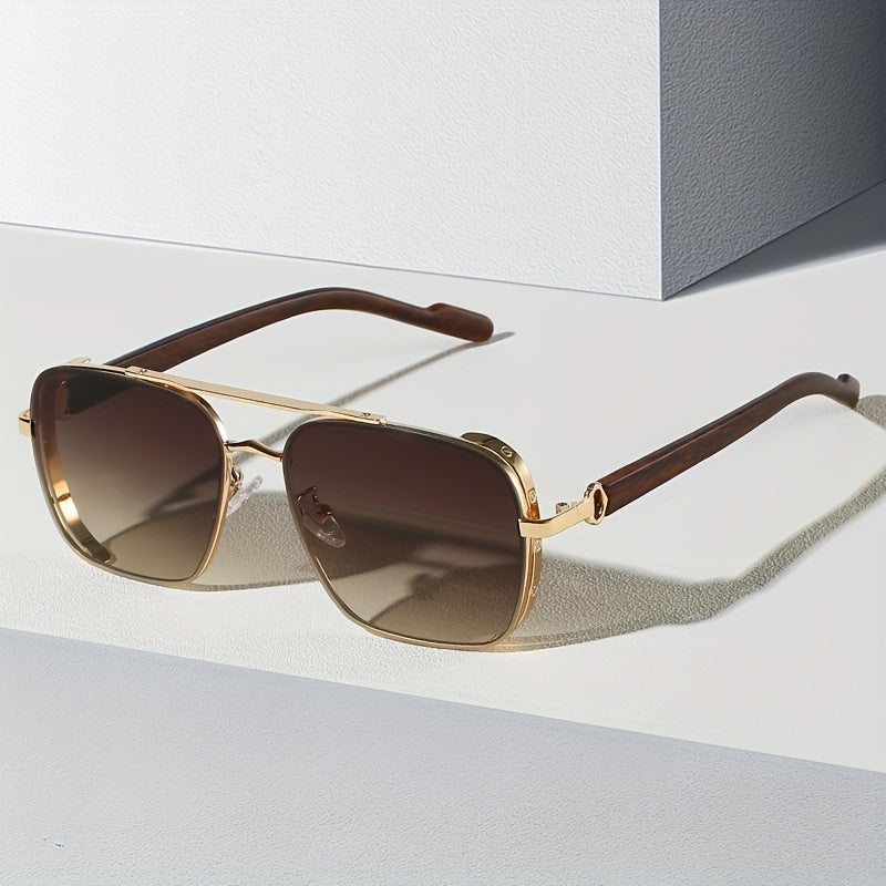 Men's Vintage Square Polarized Sunglasses UV400