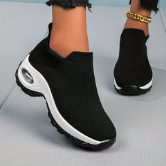 Women's Chunky Sneakers Slip On Air Cushion Shoes Lightweight