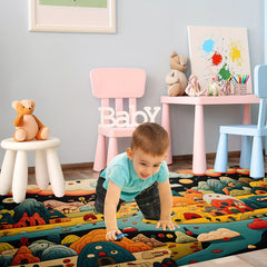 Non Slip Kids Carpet Playmat Rug Early Educational