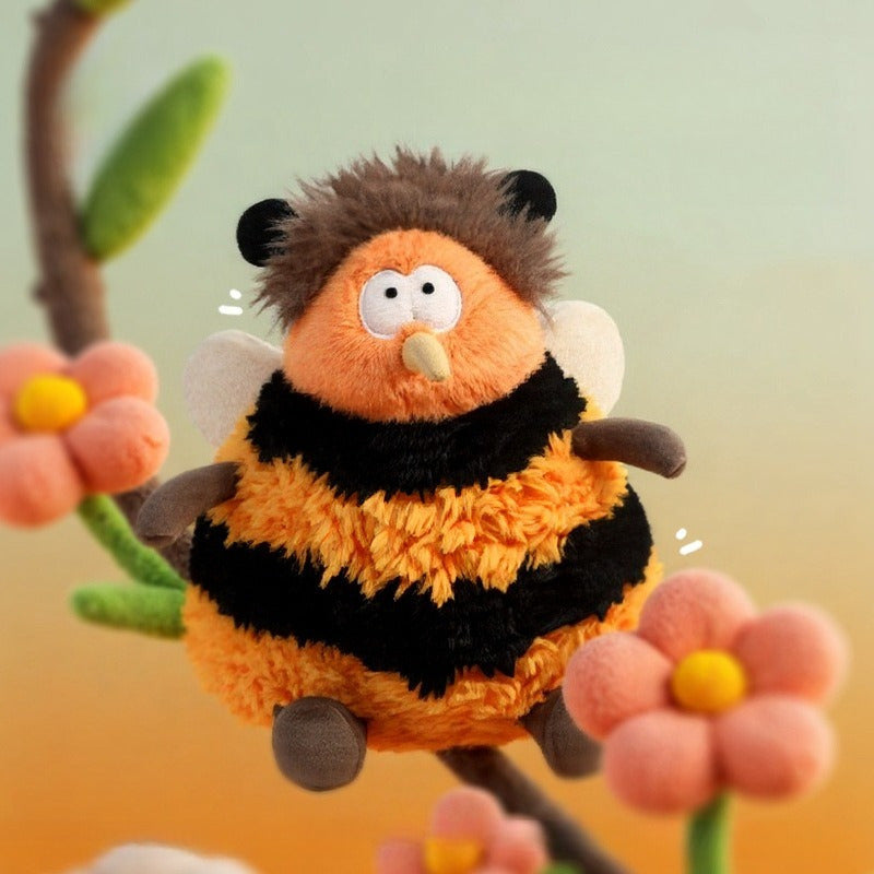 Bumblebee Plush Toy, Soft Stuffed Animal with Expressive Eyes