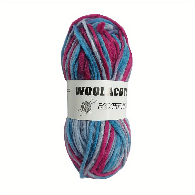 Rainbow Gradient Wool Yarn for DIY Scarf