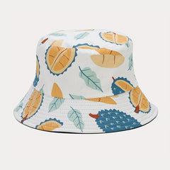 Creative Tropical Fruit Garnet Bucket Hat for Men and Women