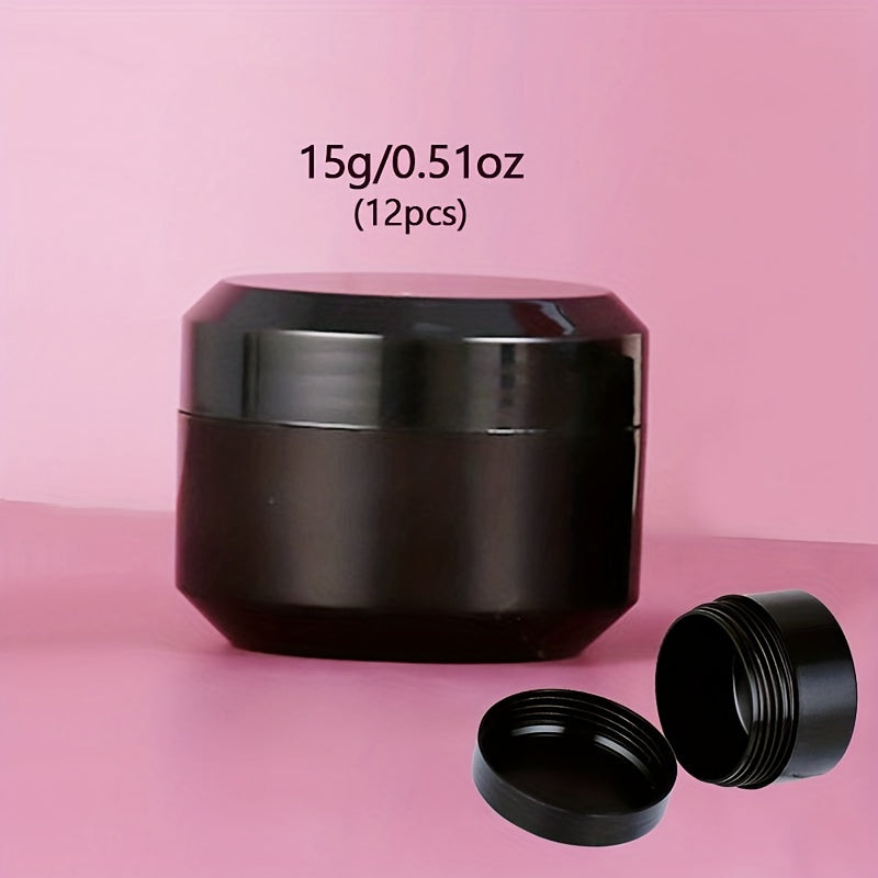 12Pcs Travel Jars Creams Toiletries Refillable Leak-proof Travel Accessories