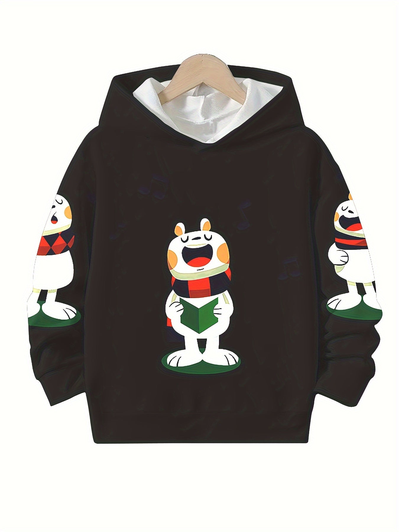 Animal Graphic Hoodies Girls Comfy Hooded Pullover Spring Fall Christmas Gift