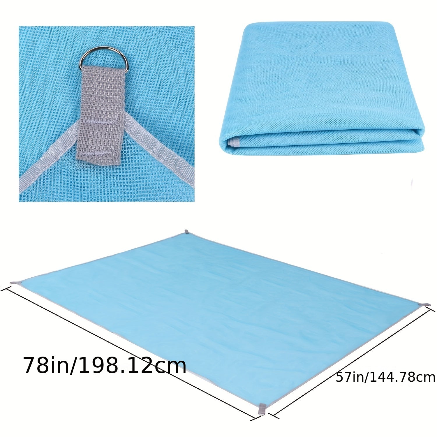 Waterproof Pocket Beach Blanket Portable Mat for Camping Picnic