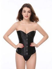 Women's Bustier Corset Top Sexy Lingerie Sets Satin Waist Cincher