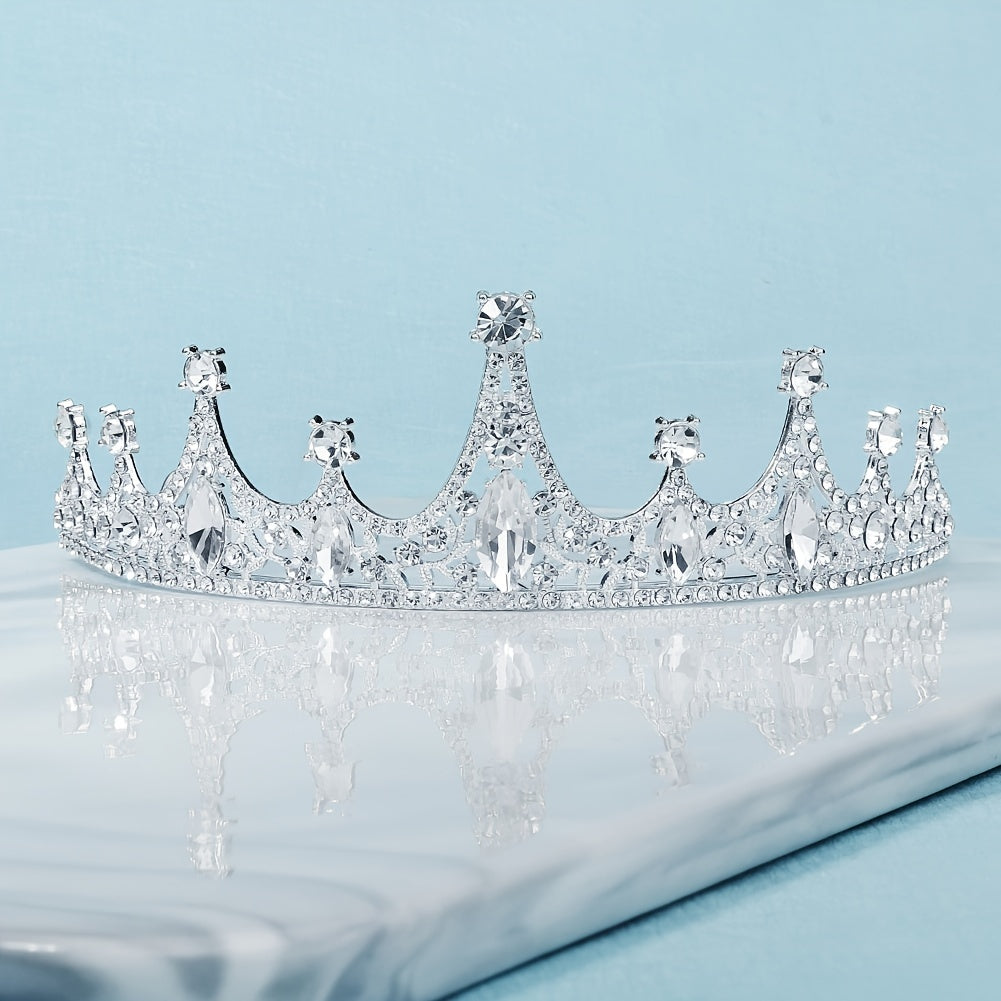 Rhinestone Crown Hairband Princess Tiara Wedding Birthday Hair Accessories