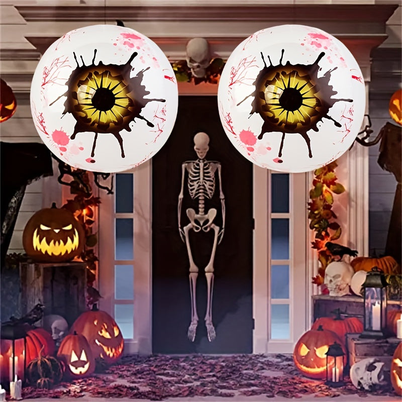 2pcs 4D Halloween Balloons Eyes Skull Ghost Eyes Horror Party Supplies