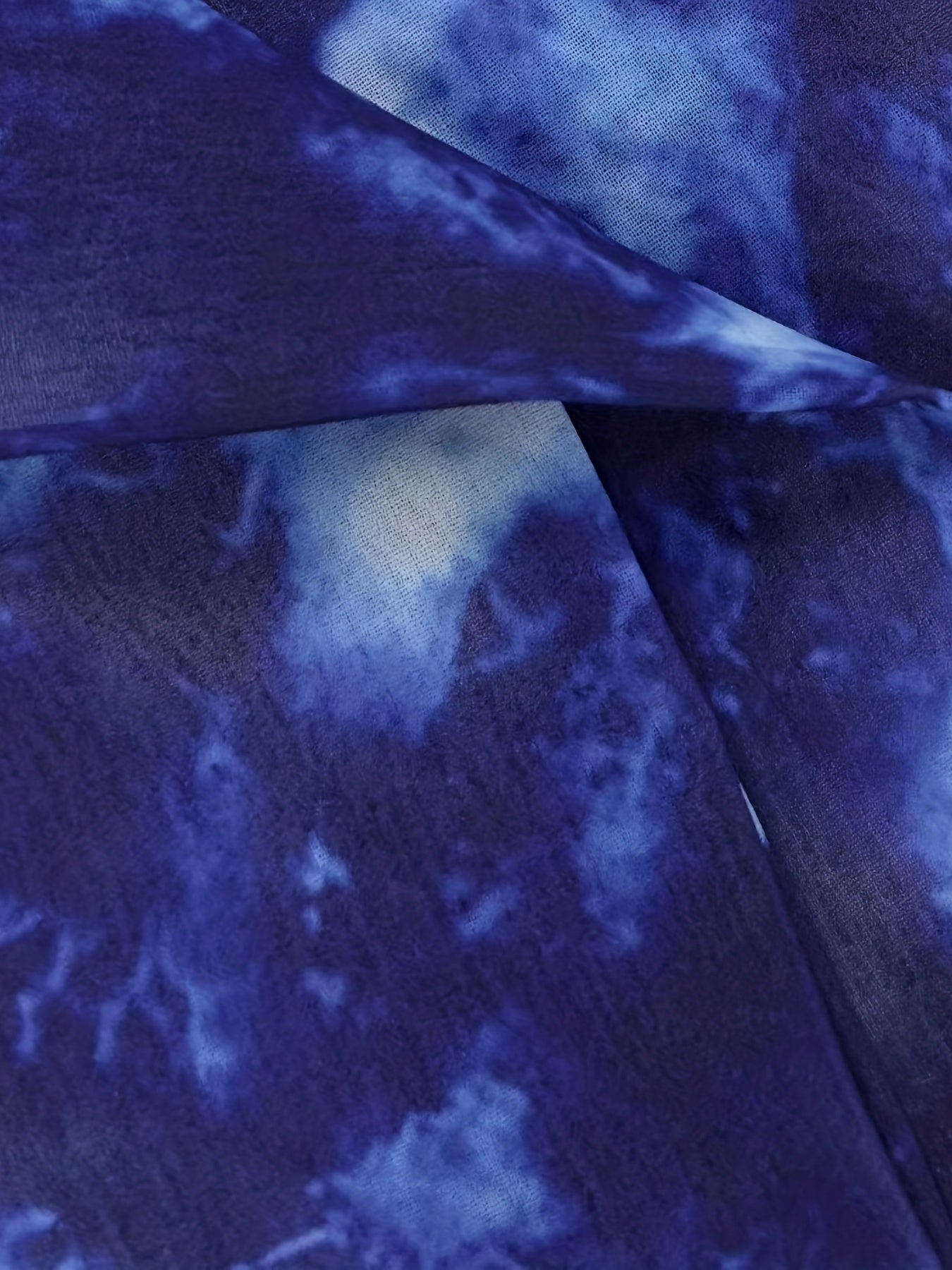 Tie Dye Cover Up Shirt Loose Fit Beachwear Women's Swimwear