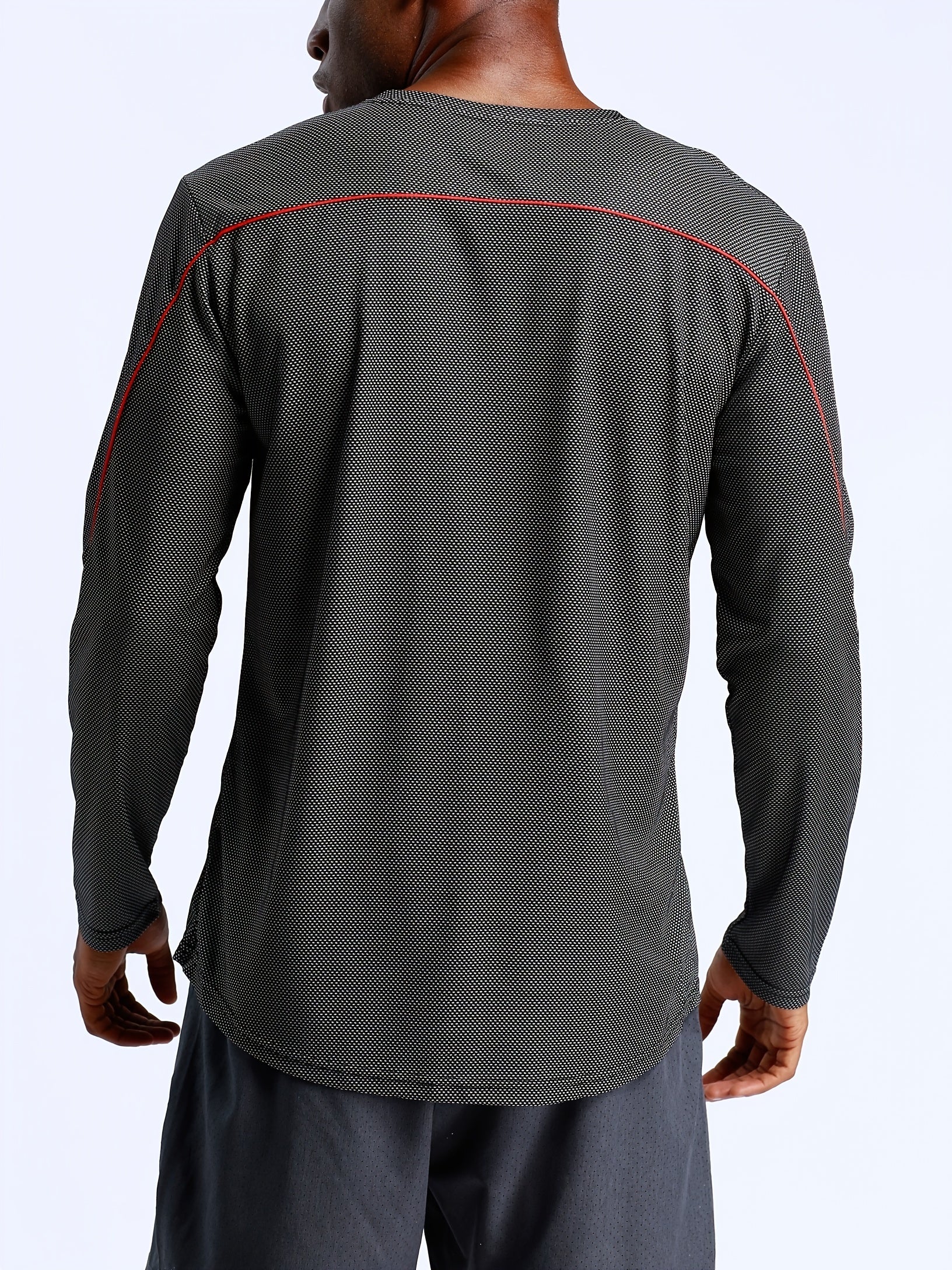Men's Quick Dry Long Sleeve Sports Shirt for Outdoor Activities