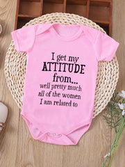 Baby Girls Casual Slogan Graphic Print Onesie
