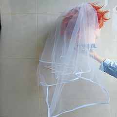 Romantic Sheer Tulle Bridal Veil Wedding Accessory