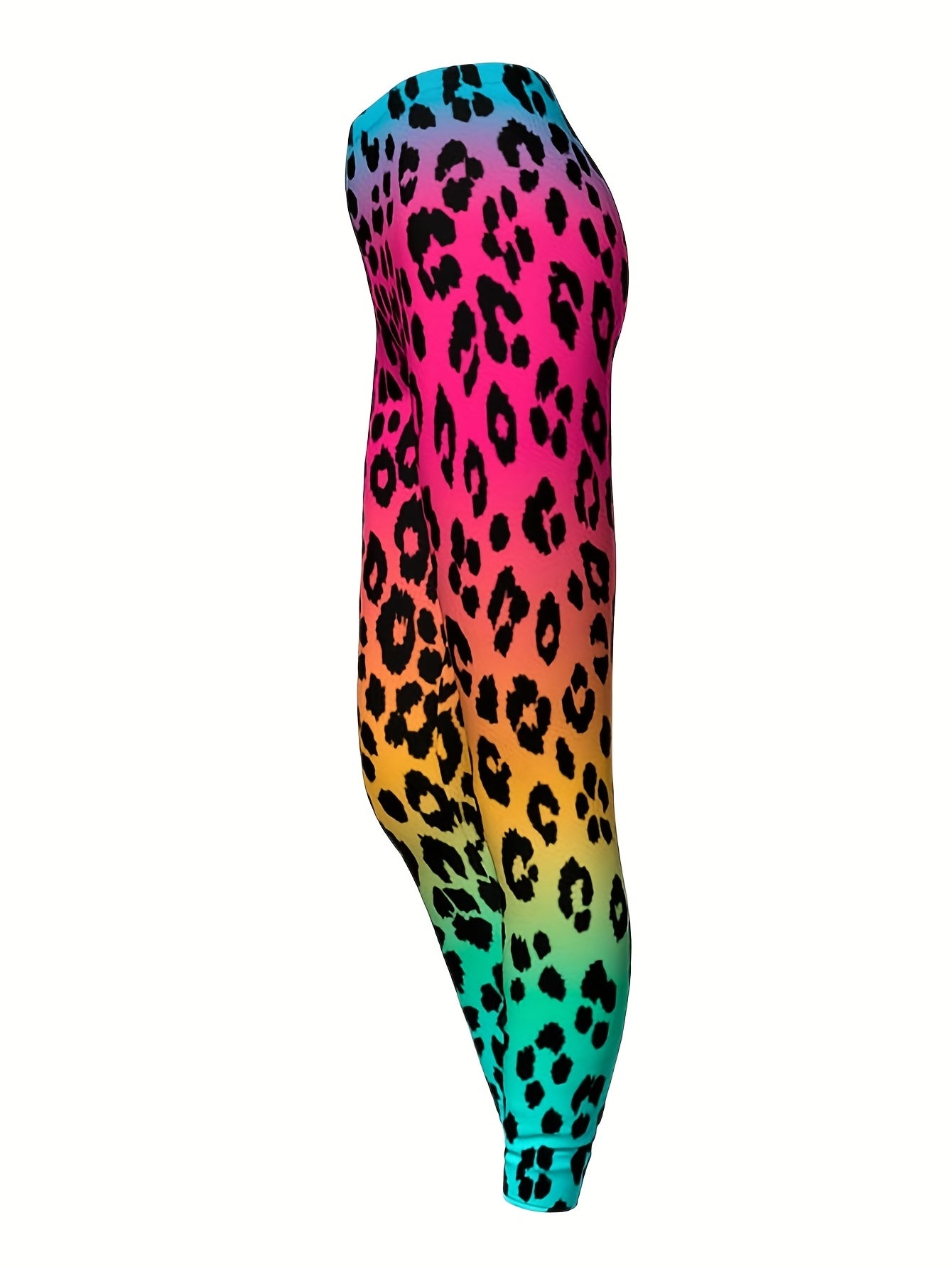 Leopard Print Skinny Leggings Casual Stretchy Leggings