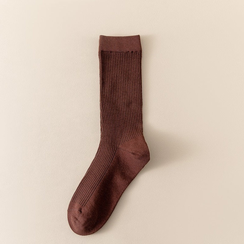 2 Pairs Cotton Crew Socks Comfortable & Breathable Women's Stockings