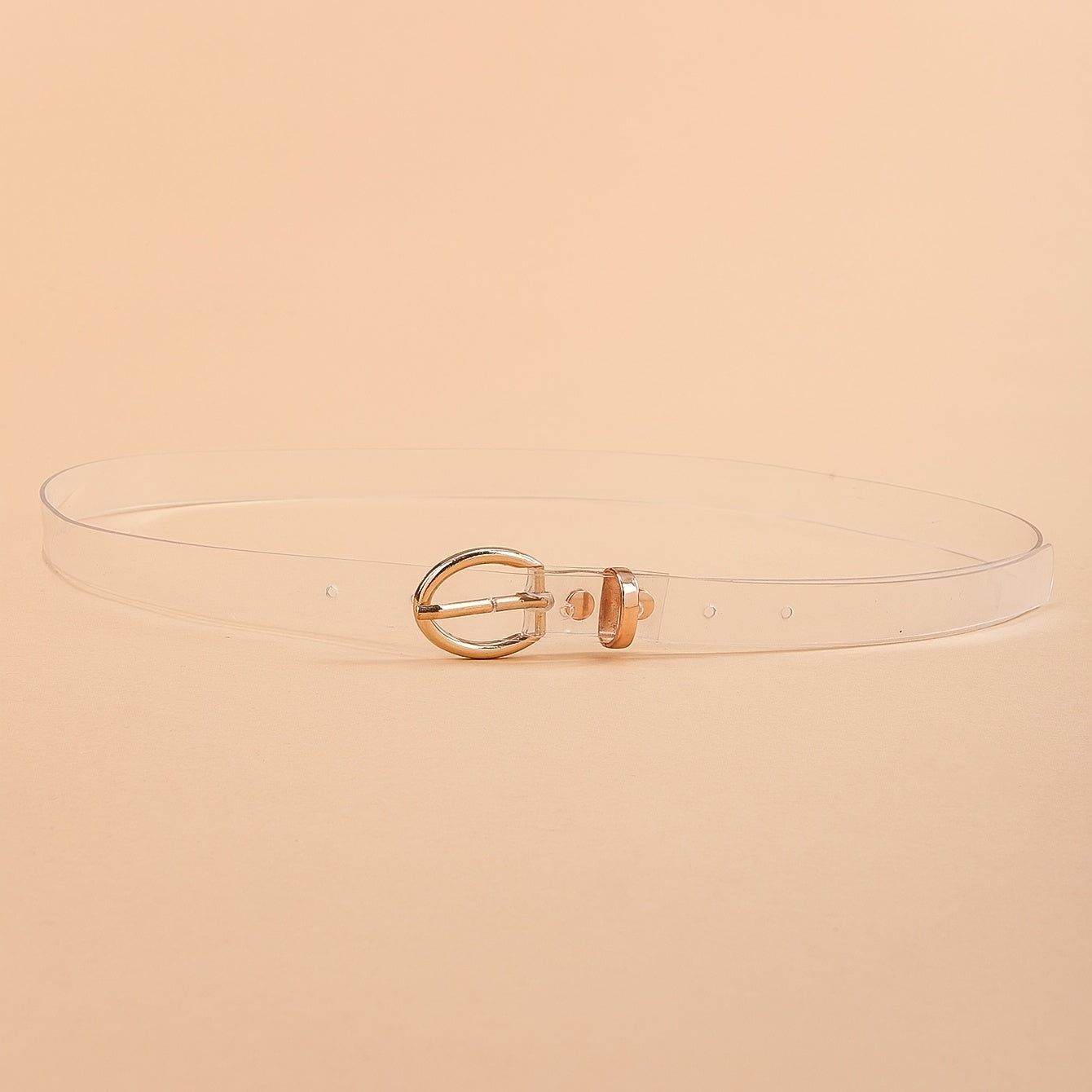 Thin Transparent Plastic Waist Belt Tie in Jeans Style