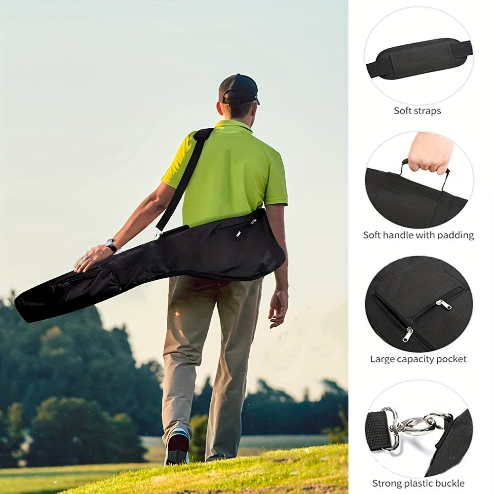 Large Capacity Portable Nylon Golf Storage Bag with Zipper