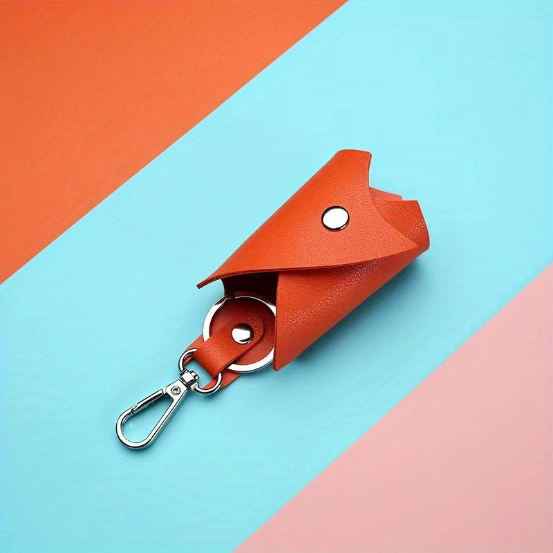 Bat Keychain Pendant PU Leather Car Key Bag