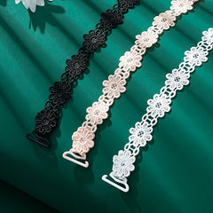 Floral Lace Shoulder Straps, Adjustable, Invisible