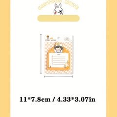 Cartoon Self adhesive Sticky Notes Ins Girl Heart Tearable Sticky Notes