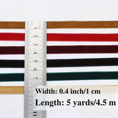 5 Yards Velvet Ribbon Lace Craft Ribbon For Christmas Decoration