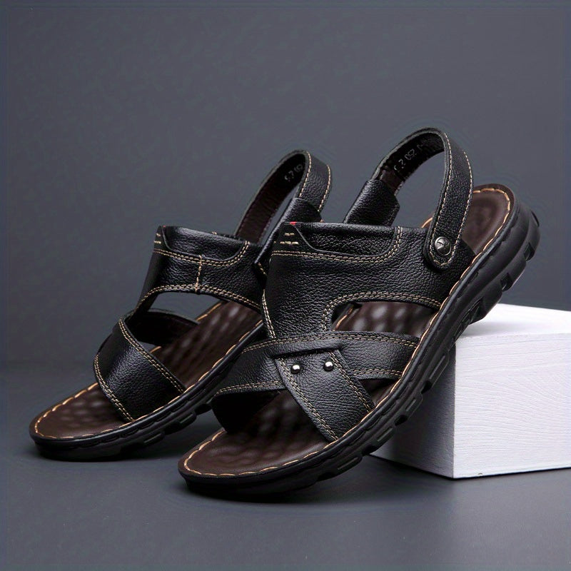 Men's Durable Non Slip Sandals Easy To Clean Comfy Open Toe Beach Shoes