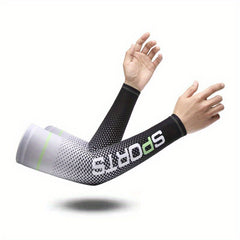 Sports Sunscreen Ice Sleeves Gradient Elastic UV Protection Arm Guard