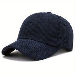 Men's Corduroy Hat Spring Autumn Velvet Baseball Cap Sun Visor Hat