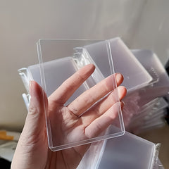 10pcs Clear Postcard Small Card Holders - Vertical & Horizontal Style