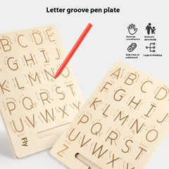 Wooden Alphabet Tracing Board with Pencil