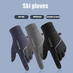 Reflective Waterproof Skiing Gloves Non Slip Touch Screen Gloves