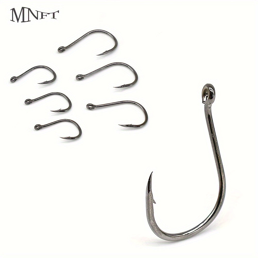 1000pcs High Carbon Steel Fishing Hooks 12 15 Barbed Fishhooks