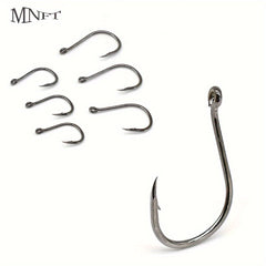 1000pcs High Carbon Steel Fishing Hooks 12 15 Barbed Fishhooks