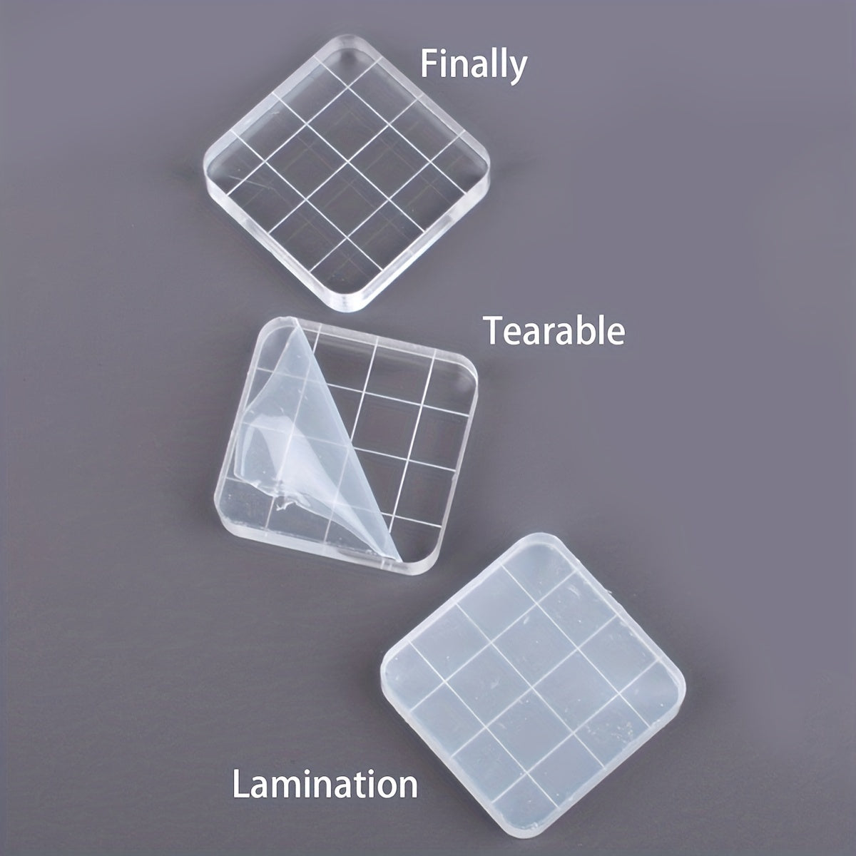 2pcs Acrylic Stamp Handles for Perfectly Aligned Stamping Results