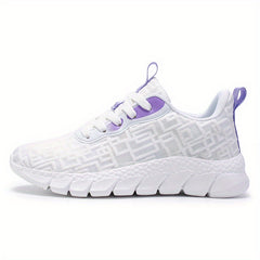 Women's Mesh Sporty Shoes Breathable Lace Up Running & Tennis Sneakers